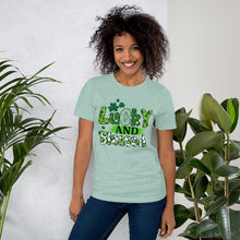 Load image into Gallery viewer, Lucky and Blessed Irish Tee