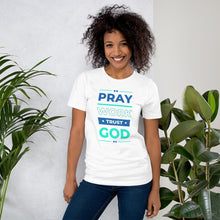Load image into Gallery viewer, Pray-Work-Trust in God Inspirational Tee
