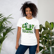 Load image into Gallery viewer, Lucky and Blessed Irish Tee