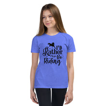 Load image into Gallery viewer, I'd Rather Be Riding Youth Short Sleeve Tee