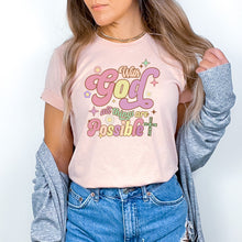 Load image into Gallery viewer, Inspirational Tee - With God All Things Are Possible (Crew Neck)
