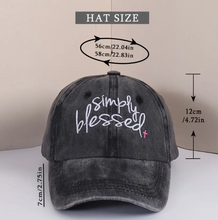 Load image into Gallery viewer, Simply Blessed Baseball Cap

