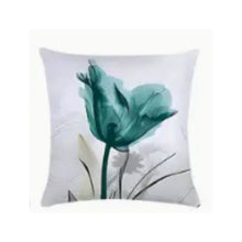 Load image into Gallery viewer, Teal Tulips Pillow Covers
