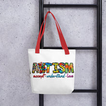 Load image into Gallery viewer, Autism - Accept Understand Love Tote bag

