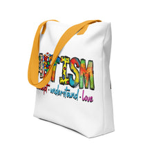 Load image into Gallery viewer, Autism - Accept Understand Love Tote bag
