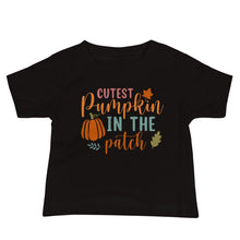 Load image into Gallery viewer, Cutest Pumpkin in the Patch Baby Jersey Short Sleeve Tee
