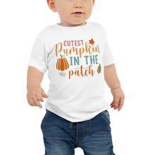 Load image into Gallery viewer, Cutest Pumpkin in the Patch Baby Jersey Short Sleeve Tee

