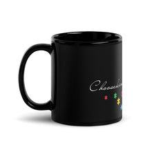 Load image into Gallery viewer, Choose Kindness Autism Awareness Black Glossy Mug
