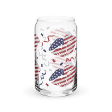 Load image into Gallery viewer, Patriotic Lips Can-shaped glass
