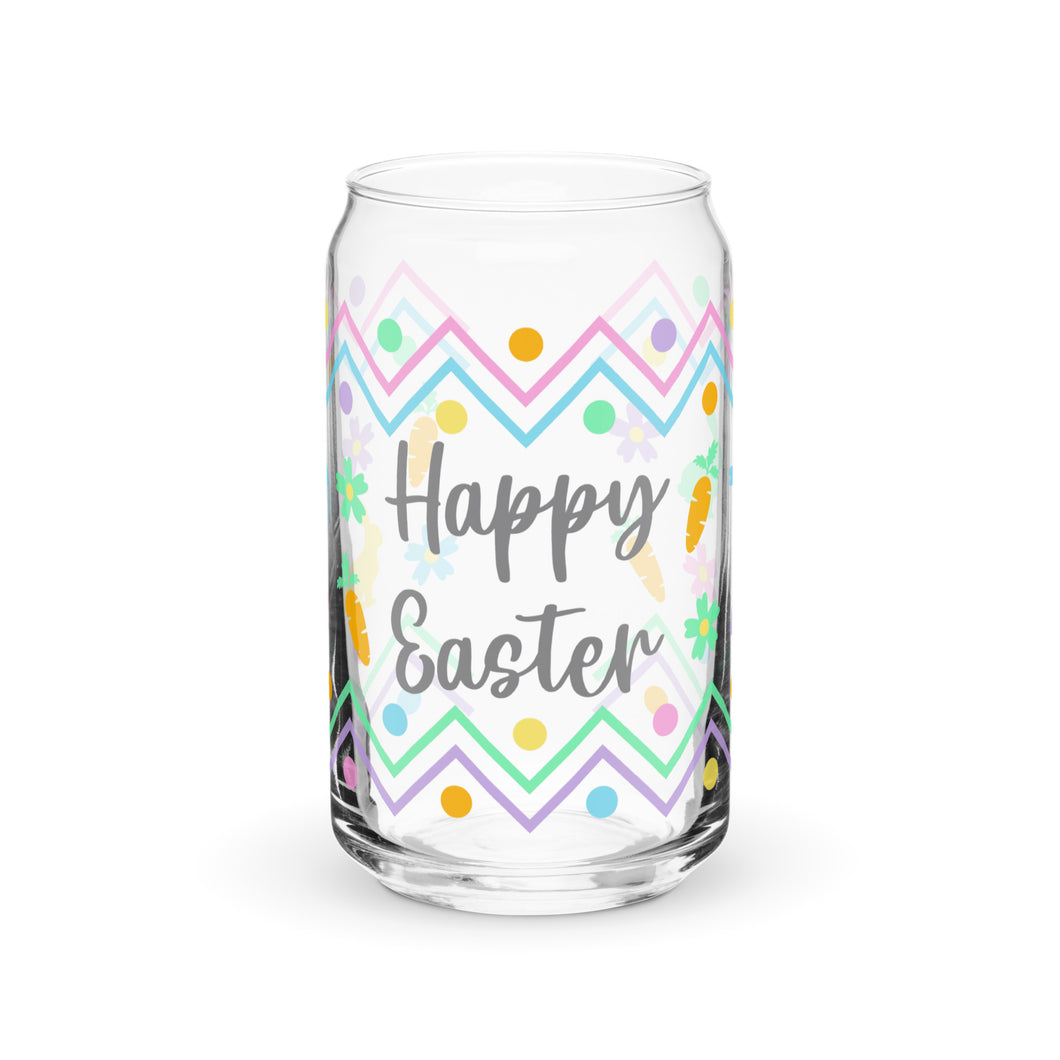 Happy Easter Bunnies Can-shaped glass