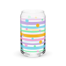 Load image into Gallery viewer, Easter Stripes Can-shaped glass
