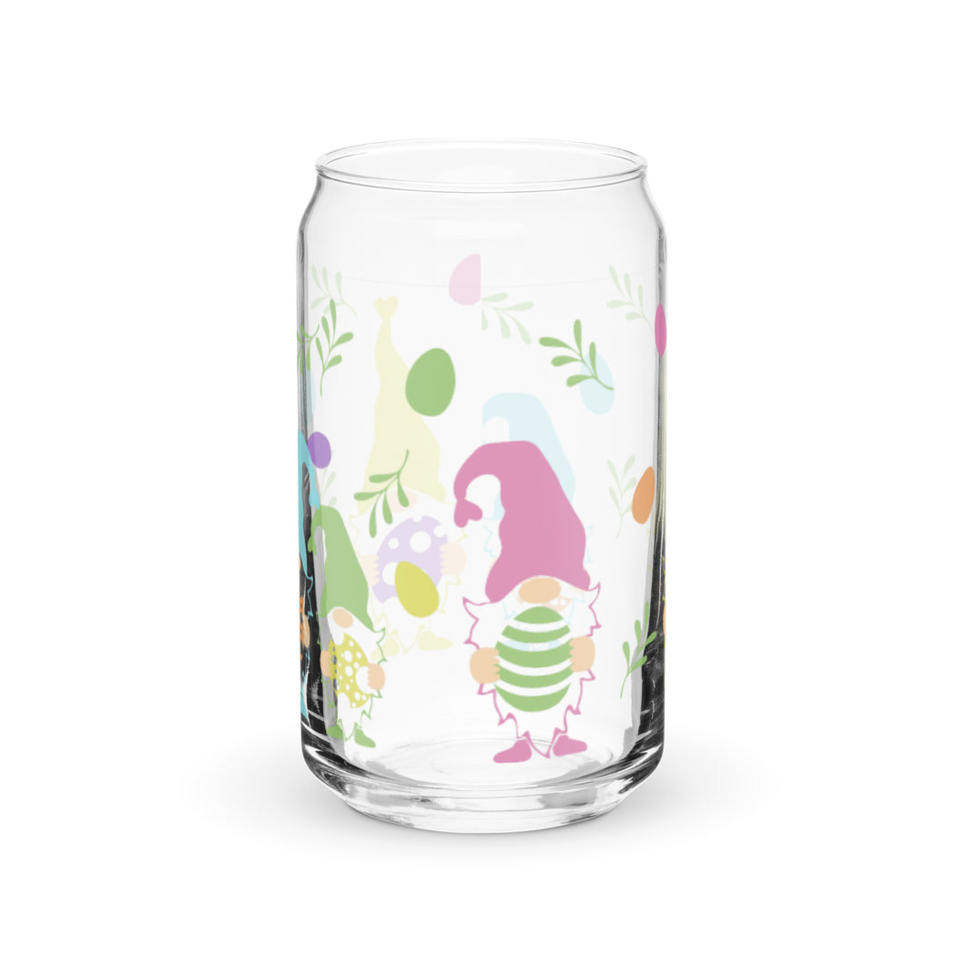 Easter Gnomes Can-shaped glass