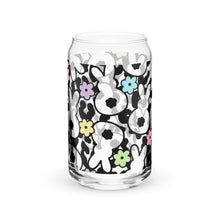 Load image into Gallery viewer, Leopard Bunny Silhouettes Can-shaped glass
