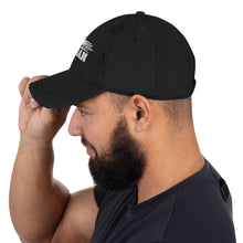 Load image into Gallery viewer, Navy Veteran Distressed Dad Hat
