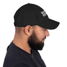 Load image into Gallery viewer, Navy Veteran Distressed Dad Hat
