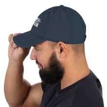 Load image into Gallery viewer, Navy Veteran Distressed Dad Hat
