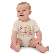 Load image into Gallery viewer, My First Thanksgiving Organic cotton baby bodysuit
