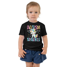 Load image into Gallery viewer, Autism Can’t Dim My Sparkle Toddler Short Sleeve Tee
