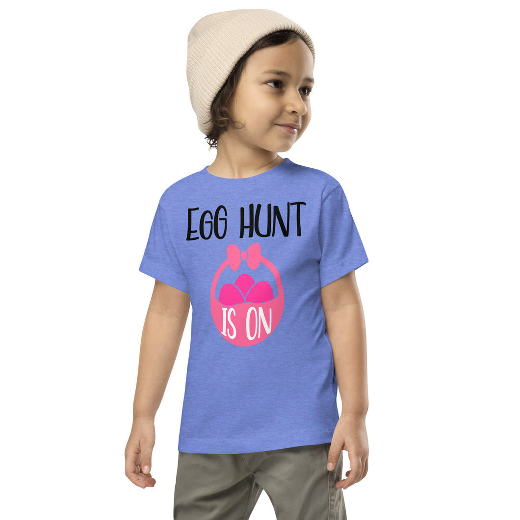 Egg Hunt Is On Toddler Short Sleeve Tee