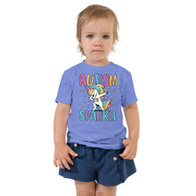 Load image into Gallery viewer, Autism Can’t Dim My Sparkle Toddler Short Sleeve Tee
