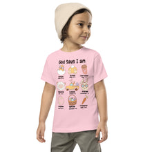 Load image into Gallery viewer, God Says I Am (Easter) Toddler Short Sleeve Tee
