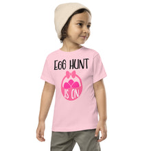 Load image into Gallery viewer, Egg Hunt Is On Toddler Short Sleeve Tee
