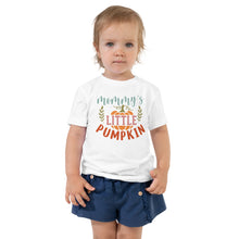 Load image into Gallery viewer, Mommy’s Little Pumpkin Toddler Short Sleeve Tee
