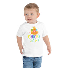 Load image into Gallery viewer, Chicks Dig Me Toddler Short Sleeve Tee
