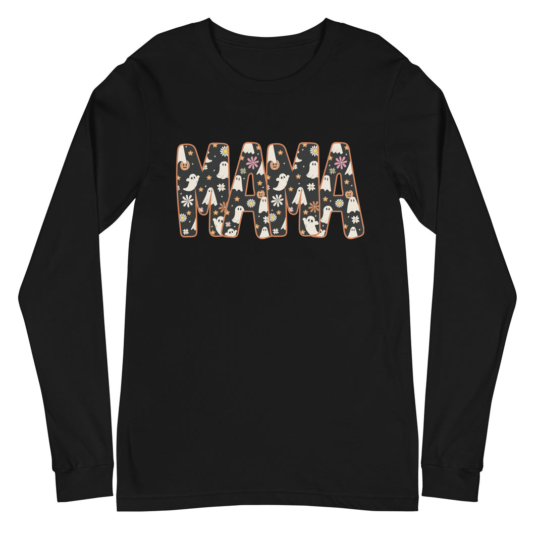 Ghostly Mama Unisex Long Sleeve Tee