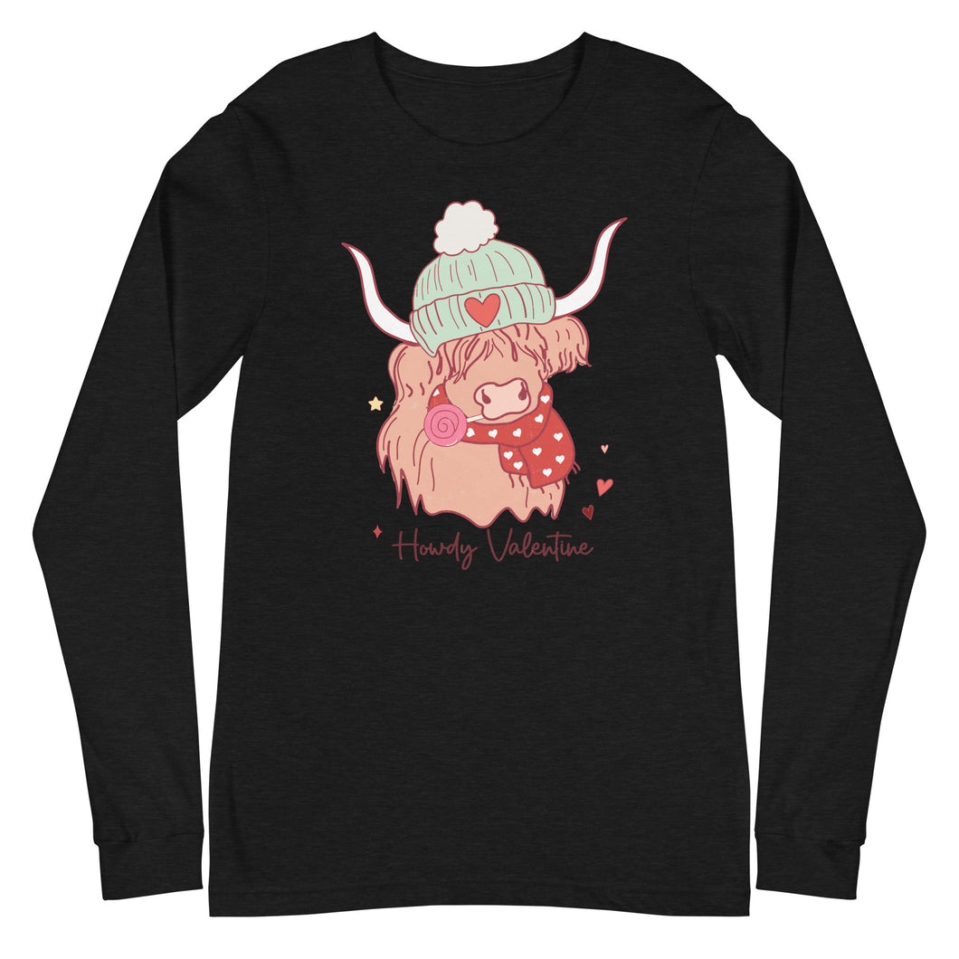 Howdy Valentine Unisex Long Sleeve Tee