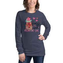 Load image into Gallery viewer, Hugs and Valentines Love Unisex Long Sleeve Tee

