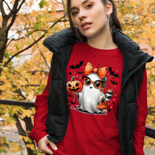 Load image into Gallery viewer, Ghostly Coquette Unisex Long Sleeve Tee
