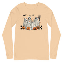 Load image into Gallery viewer, Ghost Cats Unisex Long Sleeve Tee
