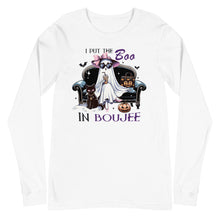 Load image into Gallery viewer, I Put The Boo In Boujee Unisex Long Sleeve Tee
