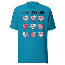 Load image into Gallery viewer, God Says I Am Unisex t-shirt
