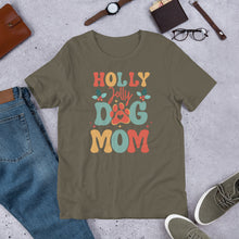 Load image into Gallery viewer, Holly Jolly Dog Mom Unisex t-shirt
