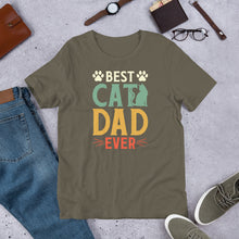 Load image into Gallery viewer, Best Cat Dad Ever Unisex t-shirt
