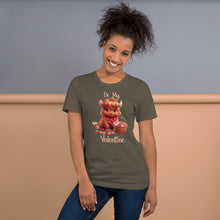 Load image into Gallery viewer, Be My Valentine Highland Cow Unisex t-shirt
