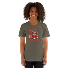 Load image into Gallery viewer, Love Is The Greatest Gift (highland cow) Unisex t-shirt
