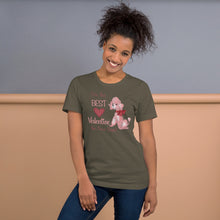 Load image into Gallery viewer, I’m The Best Valentine On Four Legs (dog) Unisex t-shirt
