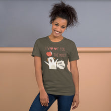 Load image into Gallery viewer, I Woof You The Most Unisex t-shirt
