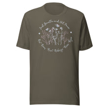 Load image into Gallery viewer, Breathe and Hit Pause (dark colors) Unisex t-shirt
