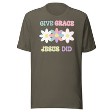 Load image into Gallery viewer, Give Grace Jesus Did (Retro) Unisex t-shirt
