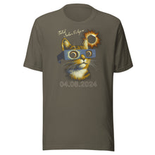 Load image into Gallery viewer, Cat With Glasses Eclipse Unisex t-shirt
