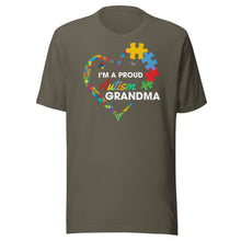 Load image into Gallery viewer, I’m A Proud Autism Grandma Unisex t-shirt
