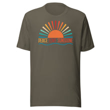 Load image into Gallery viewer, Peace Love Sunshine Unisex t-shirt
