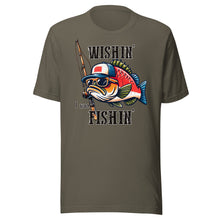 Load image into Gallery viewer, Wishin’ I Was Fishing Unisex t-shirt
