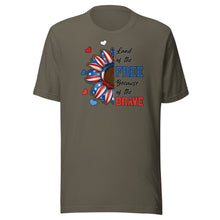 Load image into Gallery viewer, Land Of The Free Because Of The Brave Unisex t-shirt
