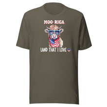 Load image into Gallery viewer, Moo-rica Land That I Love Unisex t-shirt
