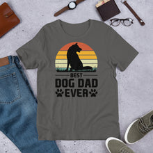 Load image into Gallery viewer, Best Dog Dad Ever Unisex t-shirt
